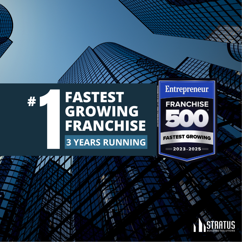 Stratus Building Solutions is the fastest growing  franchise three years in a row