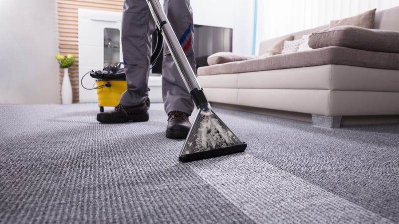 Professional carpet cleaning services for commercial offices in Detroit using eco-friendly equipment.