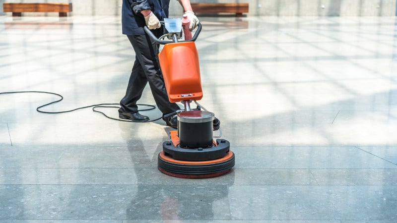 Hard floor cleaning and polishing services in Phoenix for a spotless, professional shine.